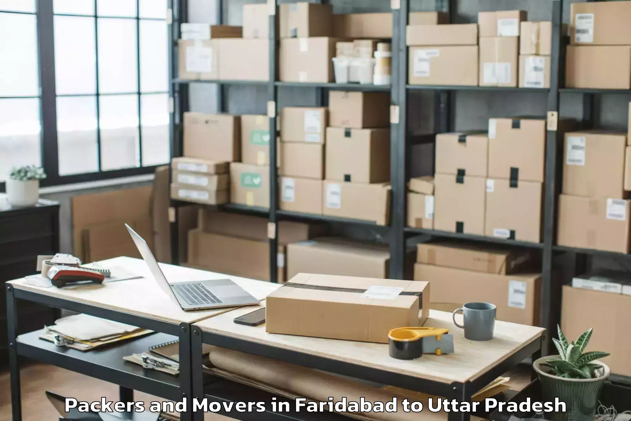 Expert Faridabad to Afzalgarh Packers And Movers